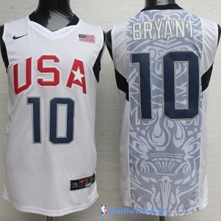 Maillot NBA Pas Cher USA 2008 Bryant 10 Blanc