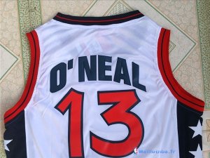 Maillot NBA Pas Cher USA 1996 Shaquille O'neal 13 Blanc