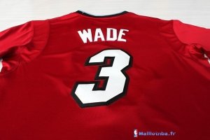 Maillot NBA Pas Cher Noël Miami Heat Rouge Wade 3