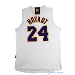 Maillot NBA Pas Cher Los Angeles Lakers Kobe Bryant 24 Blanc Rose