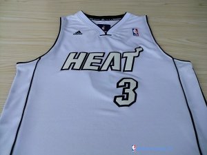 Maillot NBA Pas Cher Noël Miami Heat Wade 3 Blanc