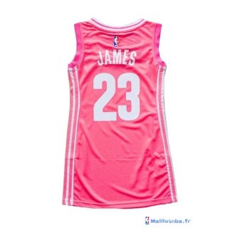 Maillot NBA Pas Cher Cleveland Cavaliers Femme LeBron James 23 Rose