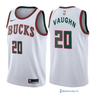 Maillot NBA Pas Cher Milwaukee Bucks Rashad Vaughn 20 Retro Blanc 2017/18