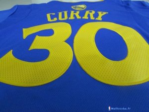Maillot NBA Pas Cher Golden State Warriors Stephen Curry 30 Bleu MC