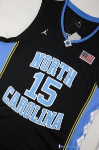 Maillot NCAA Pas Cher North Carolina Vince Carter 15 Noir