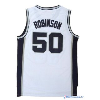 Maillot NBA Pas Cher San Antonio Spurs David Robinson 50 Blanc