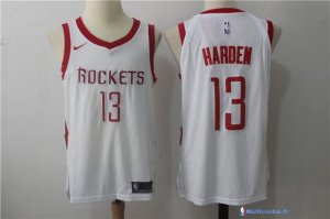 Maillot NBA Pas Cher Houston Rockets James Harden 13 Blanc Association 2017/18