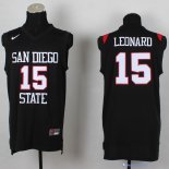 Maillot NCAA Pas Cher San Diego State Kawhi Leonard 15 Noir