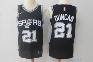 Maillot NBA Pas Cher San Antonio Spurs Tim Duncan 21 Noir Icon 2017/18