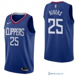 Maillot NBA Pas Cher Los Angeles Clippers Austin Rivers 25 Bleu Icon 2017/18