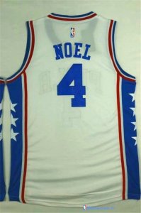 Maillot NBA Pas Cher Philadelphia Sixers Nerlens Noel 4 Blanc