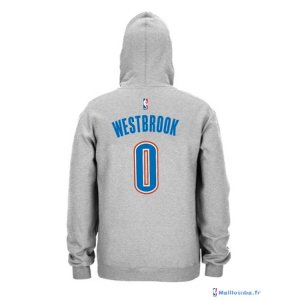 Sweat Capuche NBA Oklahoma City Thunder 0 Russell Westbrook Gris