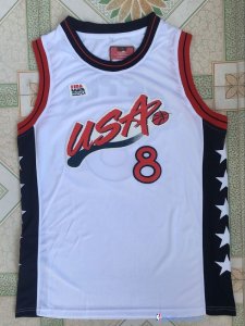 Maillot NBA Pas Cher USA 1996 David Robinson 8 Blanc