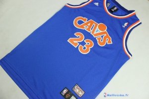 Maillot NBA Pas Cher Cleveland Cavaliers 2015/2016 LeBron James 23 Bleu