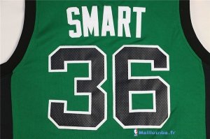 Maillot NBA Pas Cher Boston Celtics Marcus Smart 36 Vert Noir