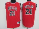 Maillot NBA Pas Cher Chicago Bulls Junior Jimmy Butler 21 Rouge