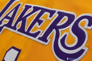 Maillot NBA Pas Cher Los Angeles Lakers D'Angelo Russell 1 Jaune
