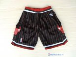 Pantalon NBA Pas Cher Chicago Bulls Adidas Noir Bande