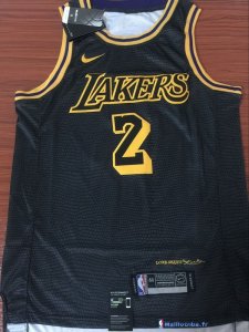 Maillot NBA Pas Cher Los Angeles Lakers Lonzo Ball 2 Nike Noir Ville 2017/18