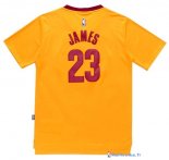 Maillot NBA Pas Cher MC Cleveland Cavaliers LeBron James 23 Jaune