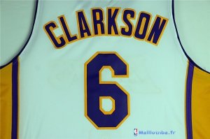 Maillot NBA Pas Cher Los Angeles Lakers Jordan Clarkson 6 Blanc