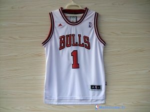 Maillot NBA Pas Cher Chicago Bulls Derrick Rose 1 Blanc