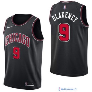 Maillot NBA Pas Cher Chicago Bulls Blakeney Antonio 9 Noir Statement 2017/18