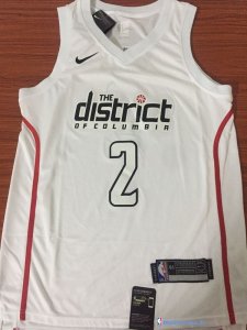 Maillot NBA Pas Cher Washington Wizards John Wall 2 Nike Blanc Ville 2017/18