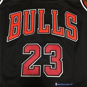 Maillot NBA Pas Cher Chicago Bulls Michael Jordan 23 Noir Rouge