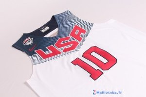 Maillot NBA Pas Cher USA 2014 Irving 10 Blanc