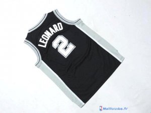 Maillot NBA Pas Cher San Antonio Spurs Junior Kawhi Leonard 2 Noir