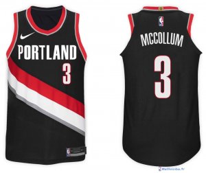 Maillot NBA Pas Cher Portland Trail Blazers C.J. McCollum 3 Noir Icon 2017/18