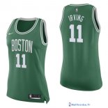 Maillot NBA Pas Cher Boston Celtics Femme Kyrie Irving 11 Vert Icon 2017/18