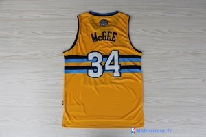 Maillot NBA Pas Cher Denver Nuggets JaVale McGee 34 Jaune