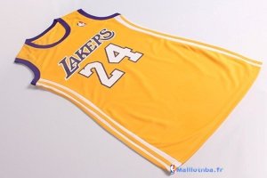 Maillot NBA Pas Cher Los Angeles Lakers Femme Kobe Bryant 24 Jaune