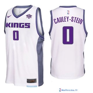 Maillot NBA Pas Cher Sacramento Kings Willie Cauley Stein 0 Blanc 2017/18