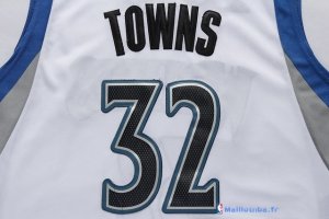 Maillot NBA Pas Cher Minnesota Timberwolves Karl Anthony 32 Towns Blanc