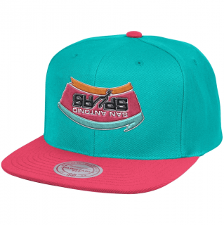 Bonnet NBA San Antonio Spurs Mitchell & Ness Teal Pink Upside Down