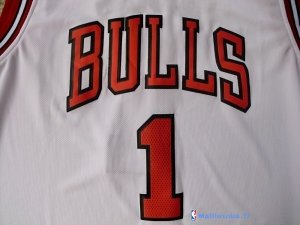 Maillot NBA Pas Cher Chicago Bulls Derrick Rose 1 Blanc