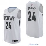 Maillot NBA Pas Cher Memphis Grizzlies Dillon Brooks 24 Nike Blanc Ville 2017/18