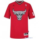 Maillot NBA Pas Cher Noël Rouge Chicago Bulls Rose 1