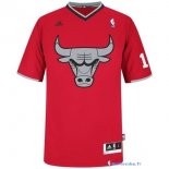 Maillot NBA Pas Cher Noël Rouge Chicago Bulls Rose 1