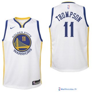 Maillot NBA Pas Cher Golden State Warriors Junior Klay Thompson 11 Blanc Association 2017/18