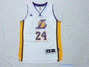 Maillot NBA Pas Cher Los Angeles Lakers Junior Kobe 24 Blanc