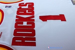 Maillot NBA Pas Cher Houston Rockets Tracy McGrady 1 Retro Blanc