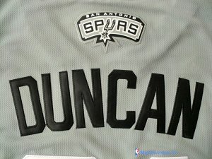 Maillot NBA Pas Cher San Antonio Spurs Tim Duncan 21 Gris