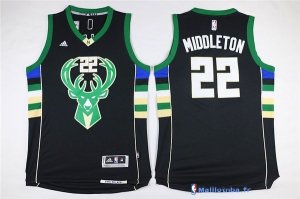 Maillot NBA Pas Cher Milwaukee Bucks Khris Middleton 22 Noir