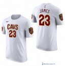 Maillot Manche Courte Cleveland Cavaliers LeBron James 23 Blanc 2017/18