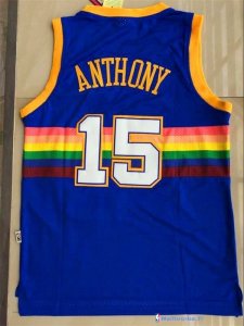 Maillot NBA Pas Cher Denver Nuggets Carmelo Anthony 15 Bleu