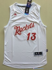 Maillot NBA Pas Cher Noël Houston Rockets James Harden 13 Blanc